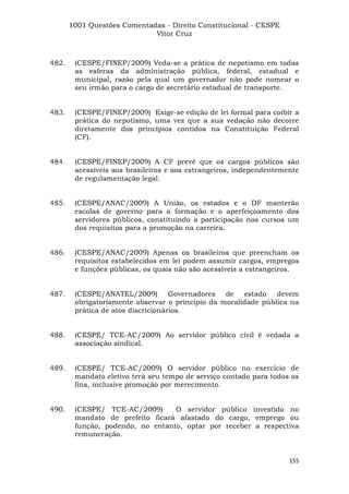 Questoes resolvidas cespe constitucional