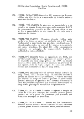 Questoes resolvidas cespe constitucional