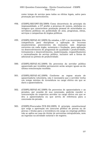 Questoes resolvidas cespe constitucional
