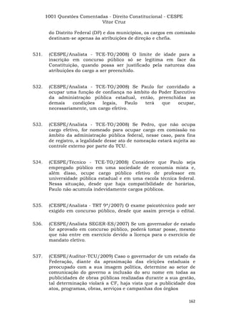 Questoes resolvidas cespe constitucional
