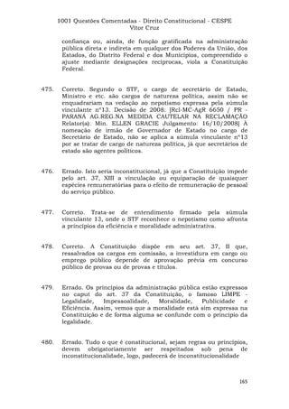 Questoes resolvidas cespe constitucional