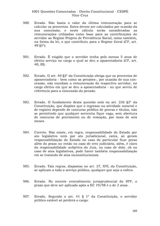 Questoes resolvidas cespe constitucional
