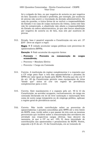 Questoes resolvidas cespe constitucional