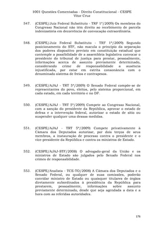 Questoes resolvidas cespe constitucional