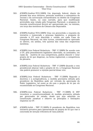 Questoes resolvidas cespe constitucional