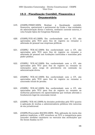 Questoes resolvidas cespe constitucional