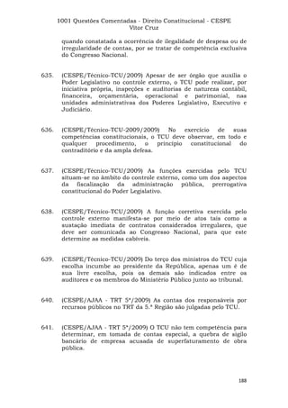 Questoes resolvidas cespe constitucional