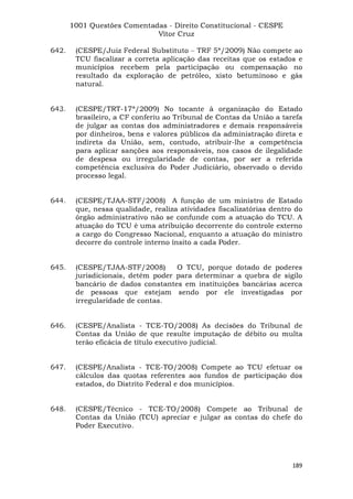 Questoes resolvidas cespe constitucional