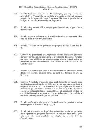 Questoes resolvidas cespe constitucional