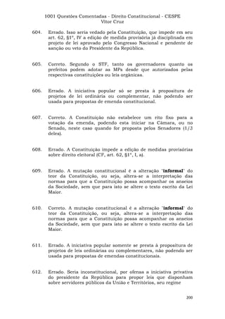 Questoes resolvidas cespe constitucional