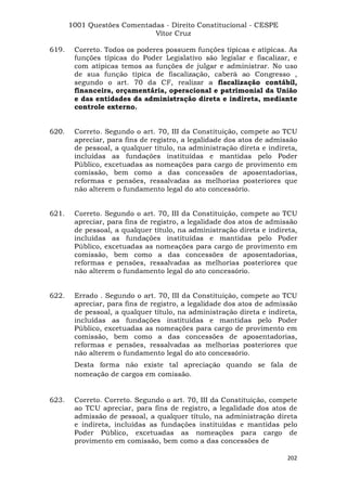 Questoes resolvidas cespe constitucional