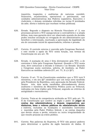 Questoes resolvidas cespe constitucional