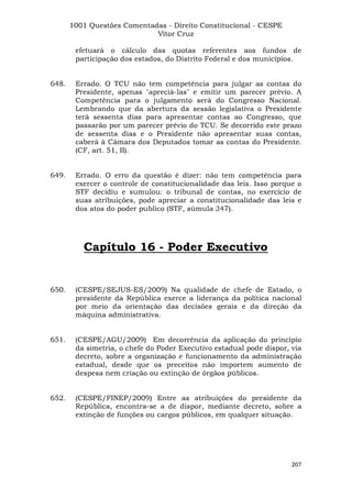 Questoes resolvidas cespe constitucional