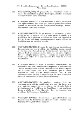 Questoes resolvidas cespe constitucional