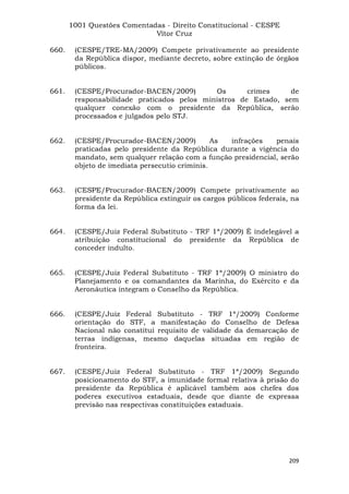 Questoes resolvidas cespe constitucional