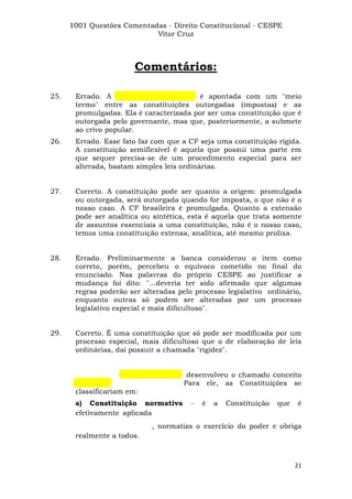 Questoes resolvidas cespe constitucional