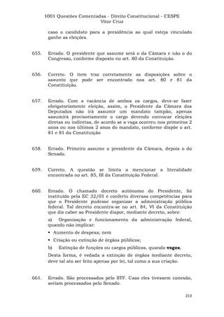 Questoes resolvidas cespe constitucional
