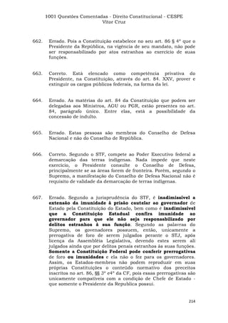 Questoes resolvidas cespe constitucional