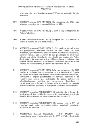 Questoes resolvidas cespe constitucional