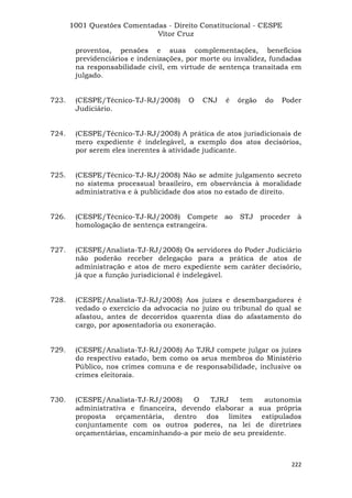 Questoes resolvidas cespe constitucional