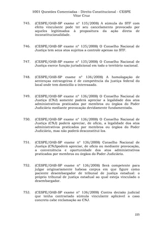 Questoes resolvidas cespe constitucional
