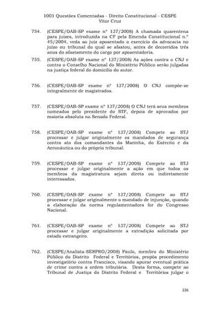 Questoes resolvidas cespe constitucional