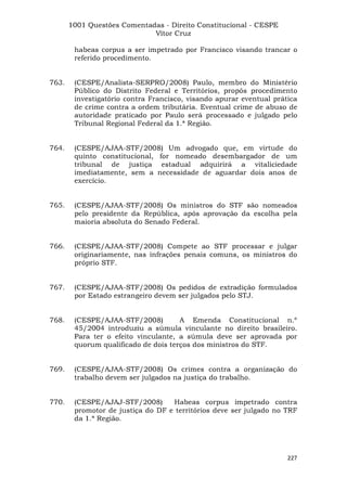 Questoes resolvidas cespe constitucional
