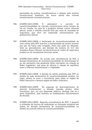 Questoes resolvidas cespe constitucional