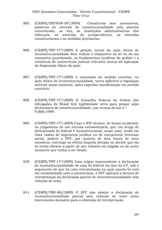 Questoes resolvidas cespe constitucional