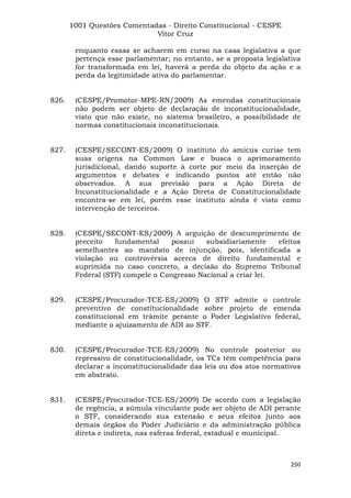 Questoes resolvidas cespe constitucional