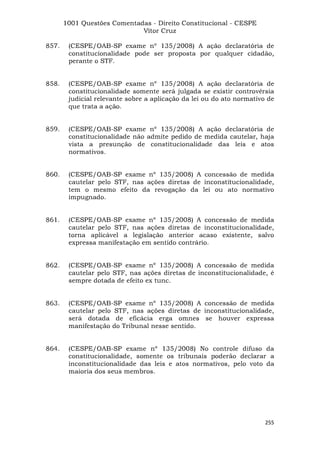 Questoes resolvidas cespe constitucional