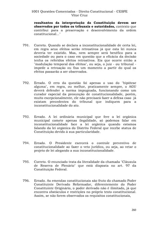 Questoes resolvidas cespe constitucional