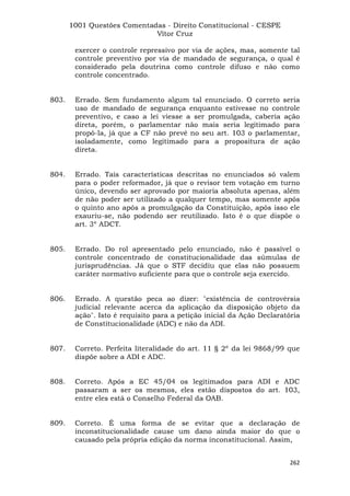 Questoes resolvidas cespe constitucional