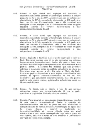 Questoes resolvidas cespe constitucional