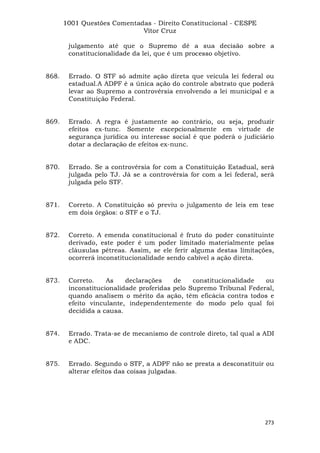 Questoes resolvidas cespe constitucional