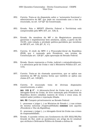 Questoes resolvidas cespe constitucional