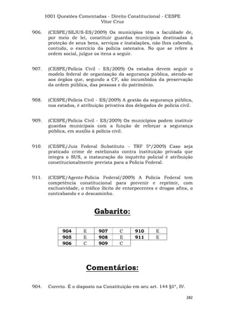 Questoes resolvidas cespe constitucional