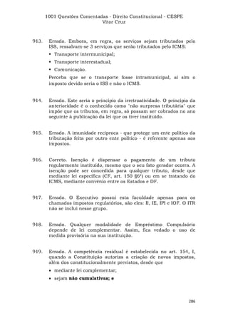 Questoes resolvidas cespe constitucional