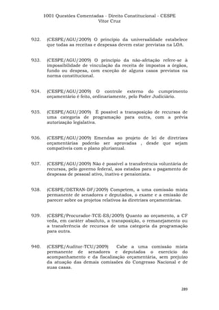 Questoes resolvidas cespe constitucional