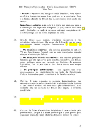 Questoes resolvidas cespe constitucional