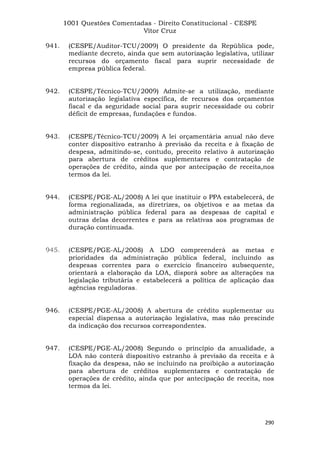 Questoes resolvidas cespe constitucional