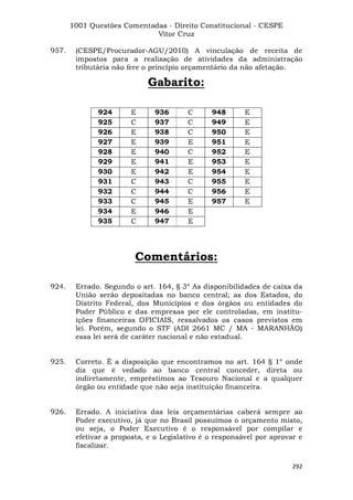 Questoes resolvidas cespe constitucional