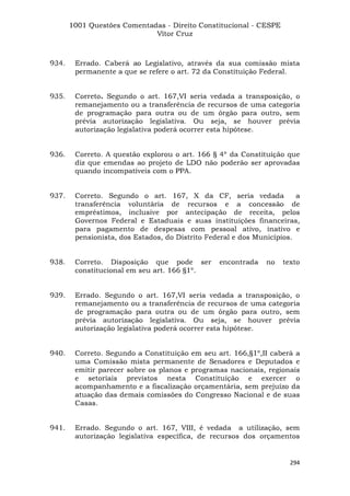 Questoes resolvidas cespe constitucional