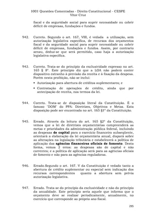 Questoes resolvidas cespe constitucional