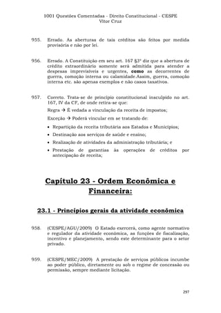 Questoes resolvidas cespe constitucional
