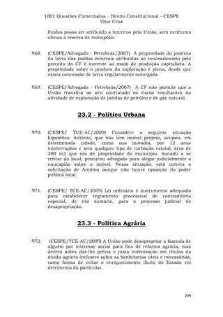 Questoes resolvidas cespe constitucional