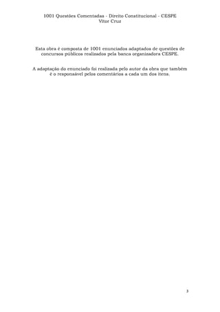Questoes resolvidas cespe constitucional
