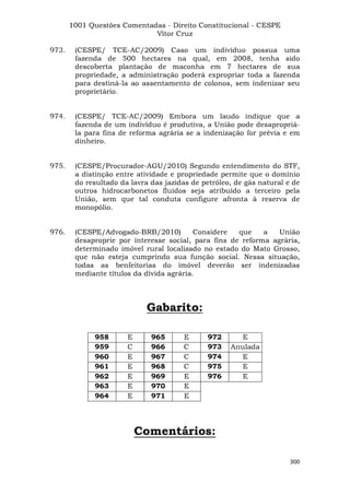 Questoes resolvidas cespe constitucional