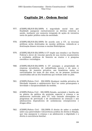 Questoes resolvidas cespe constitucional