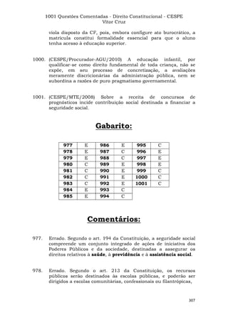 Questoes resolvidas cespe constitucional